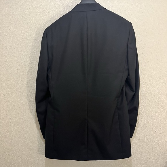 Stafford Woolmark Tuxedo Jacket Pant Bow Tie Cummerbund Black Men's 42L Wedding - Picture 5 of 16